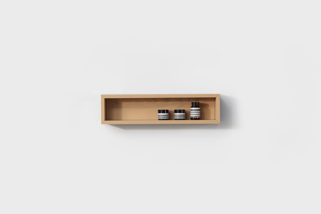 Bergen 24" Floating Open Shelf in Whitewash Oak