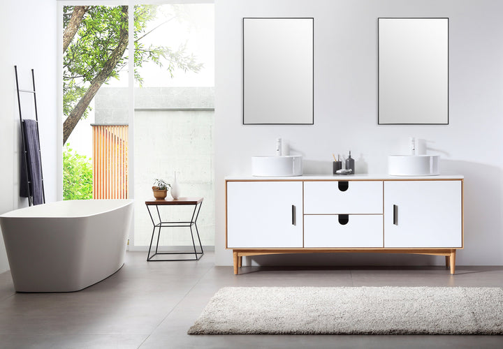 Boffi 24" Bathroom Mirror in Matte Black