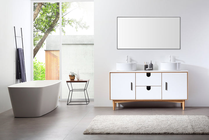 Boffi 55" Bathroom Mirror in Matte Black