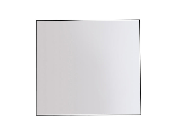 Ocala 36" LED Bathroom Mirror in Matte Black | ANVE Kitchen &amp; Bath
