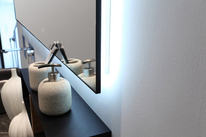 Ocala 60" LED Bathroom Mirror in Matte Black