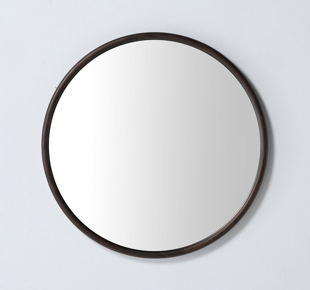 Zen 30" Bathroom Mirror in Dark Walnut