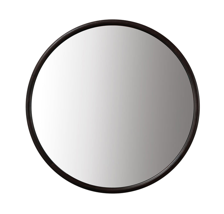 Zen 36" Bathroom Mirror in Dark Walnut | ANVE Kitchen &amp; Bath
