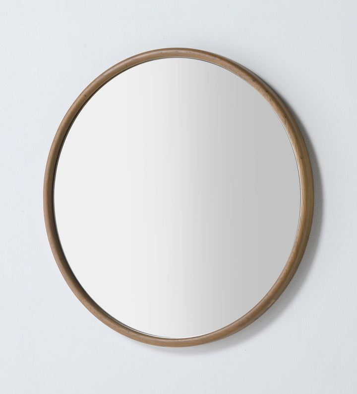 Zen 30" Bathroom Mirror in Pecan Oak