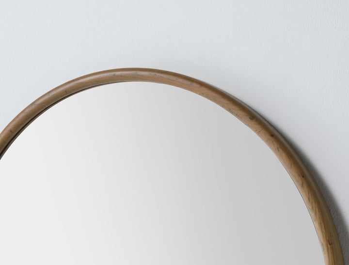 Zen 30" Bathroom Mirror in Pecan Oak