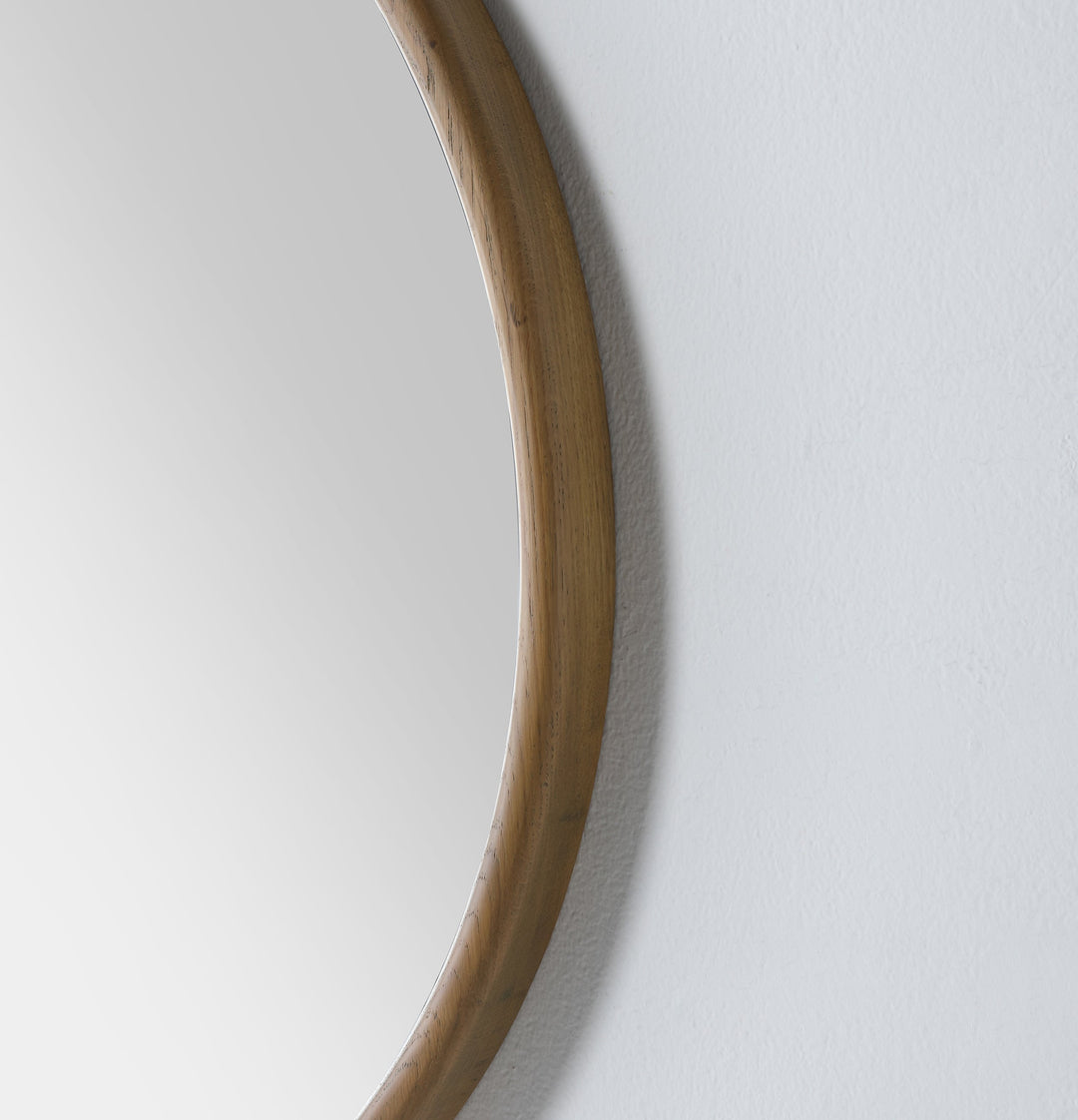 Zen 30" Bathroom Mirror in Pecan Oak