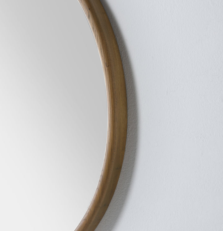 Zen 30" Bathroom Mirror in Pecan Oak