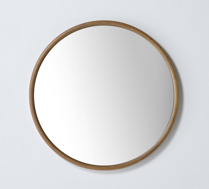 Zen 30" Bathroom Mirror in Pecan Oak