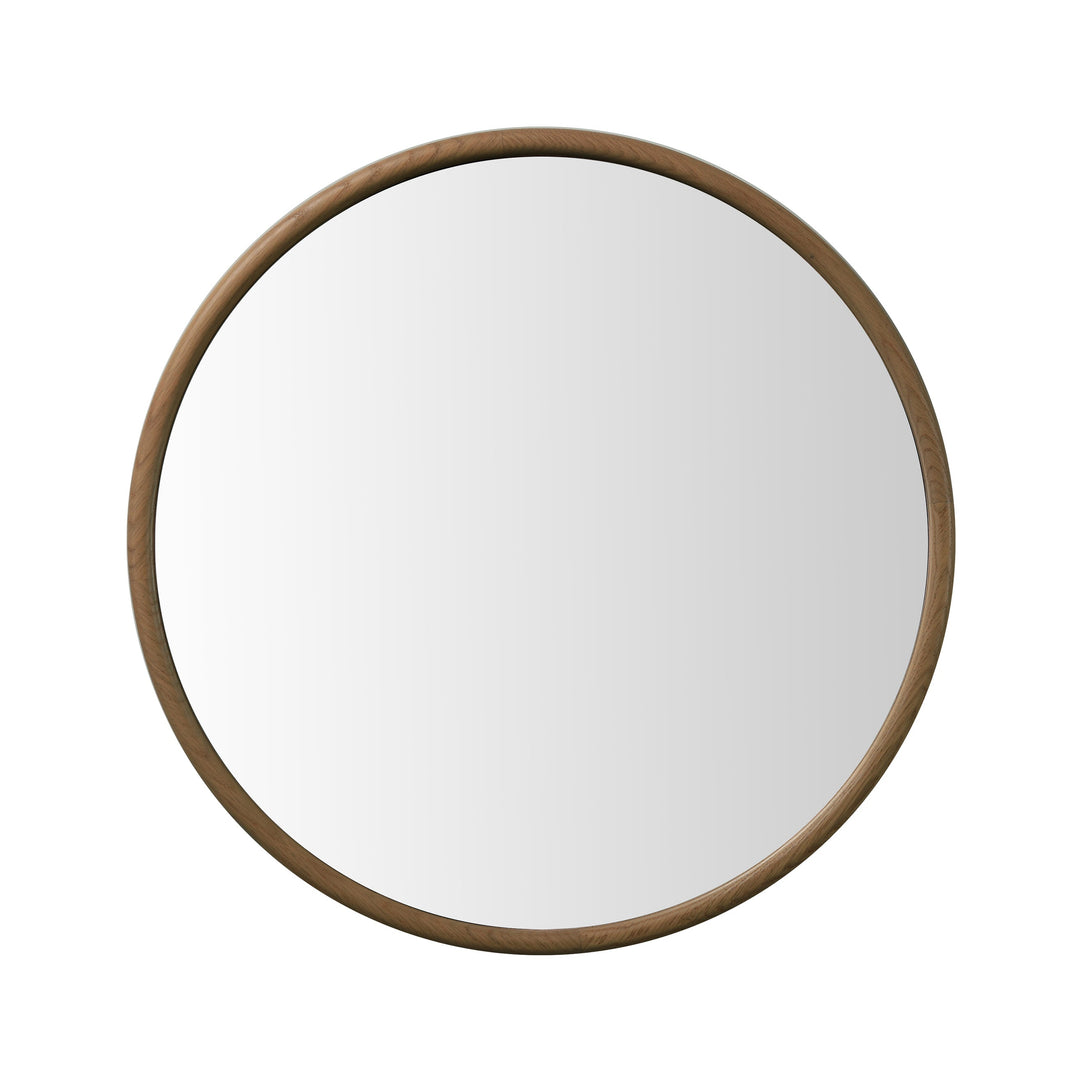 Zen 36" Bathroom Mirror in Pecan Oak | ANVE Kitchen &amp; Bath