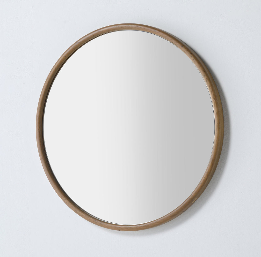 Zen 36" Bathroom Mirror in Pecan Oak