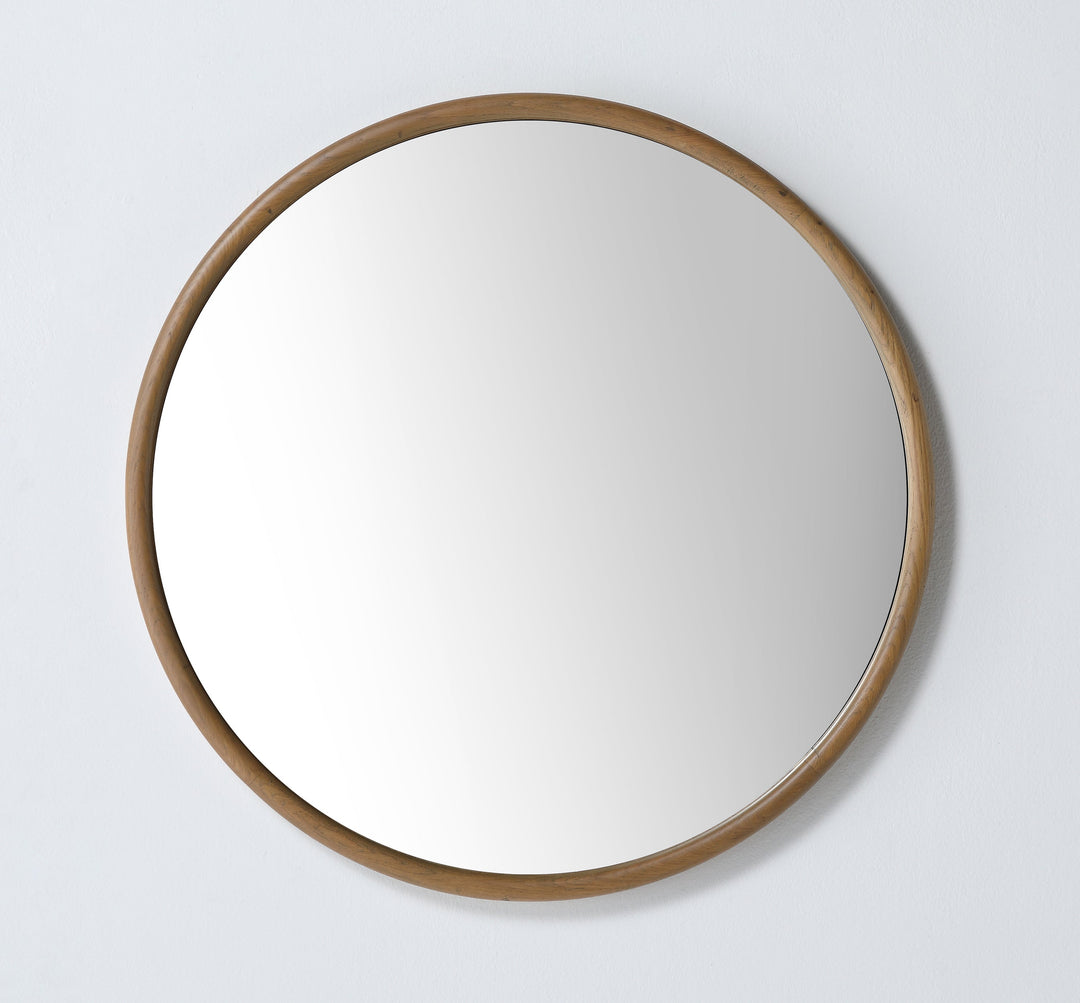 Zen 36" Bathroom Mirror in Pecan Oak