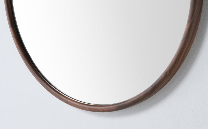 Zen 30" Bathroom Mirror in Walnut