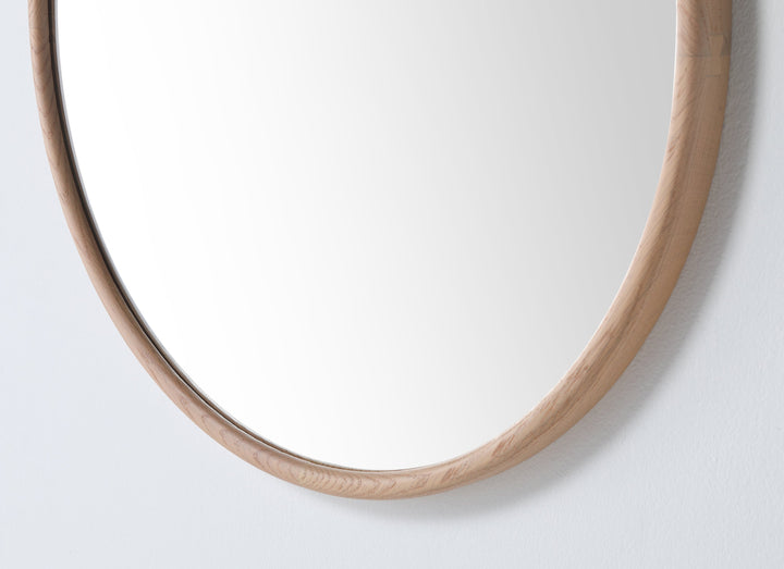 Zen 30" Bathroom Mirror in Whitewash Oak
