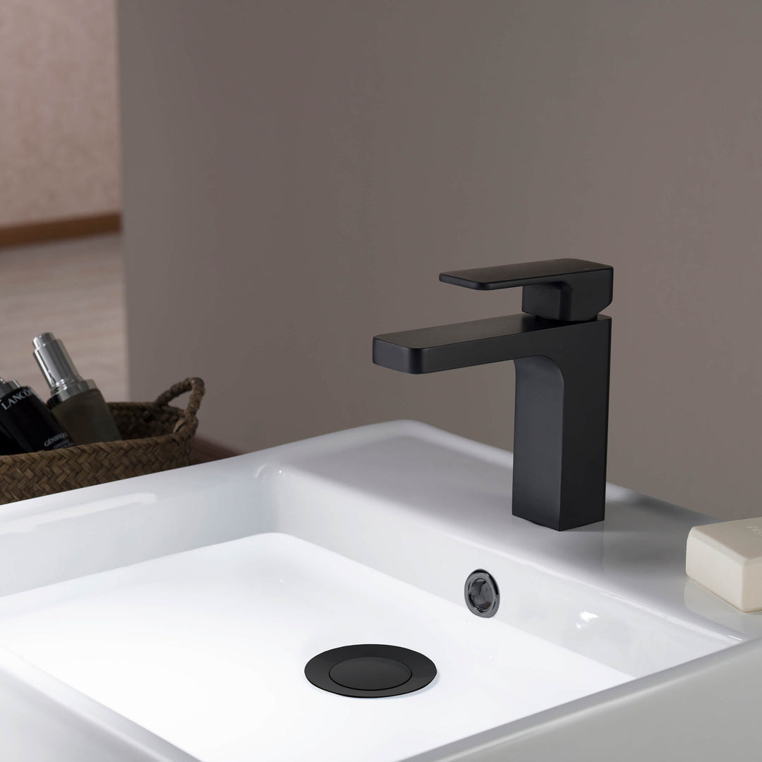 Bathroom Sink Pop-Up Drain Stopper with Overflow