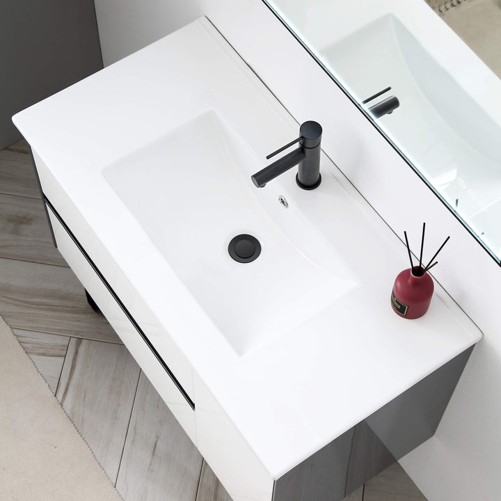 Bathroom Sink Pop-Up Drain Stopper with Overflow