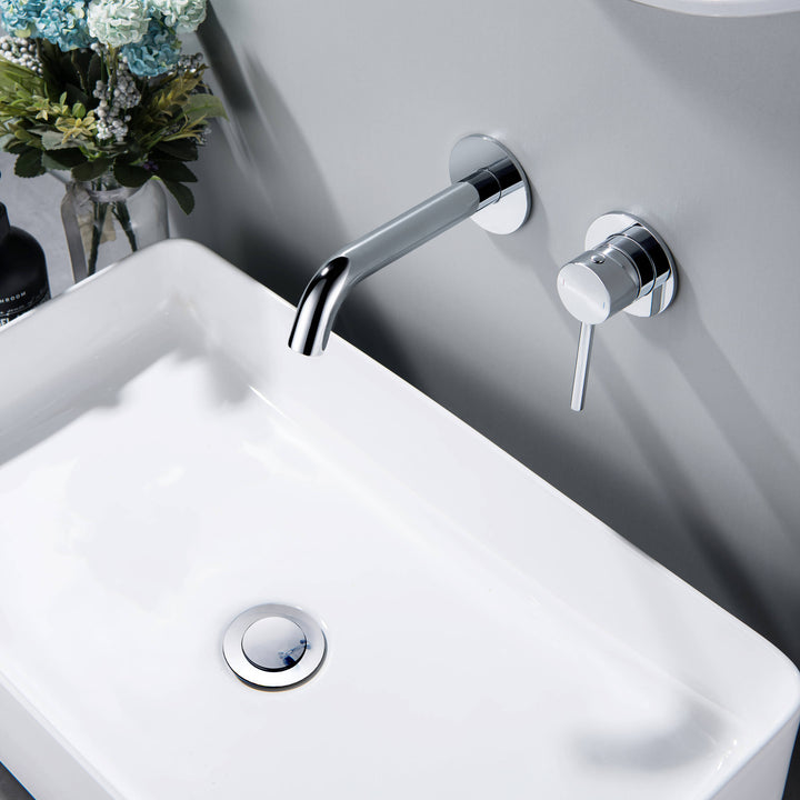 Bathroom Sink Pop-Up Drain Stopper without Overflow