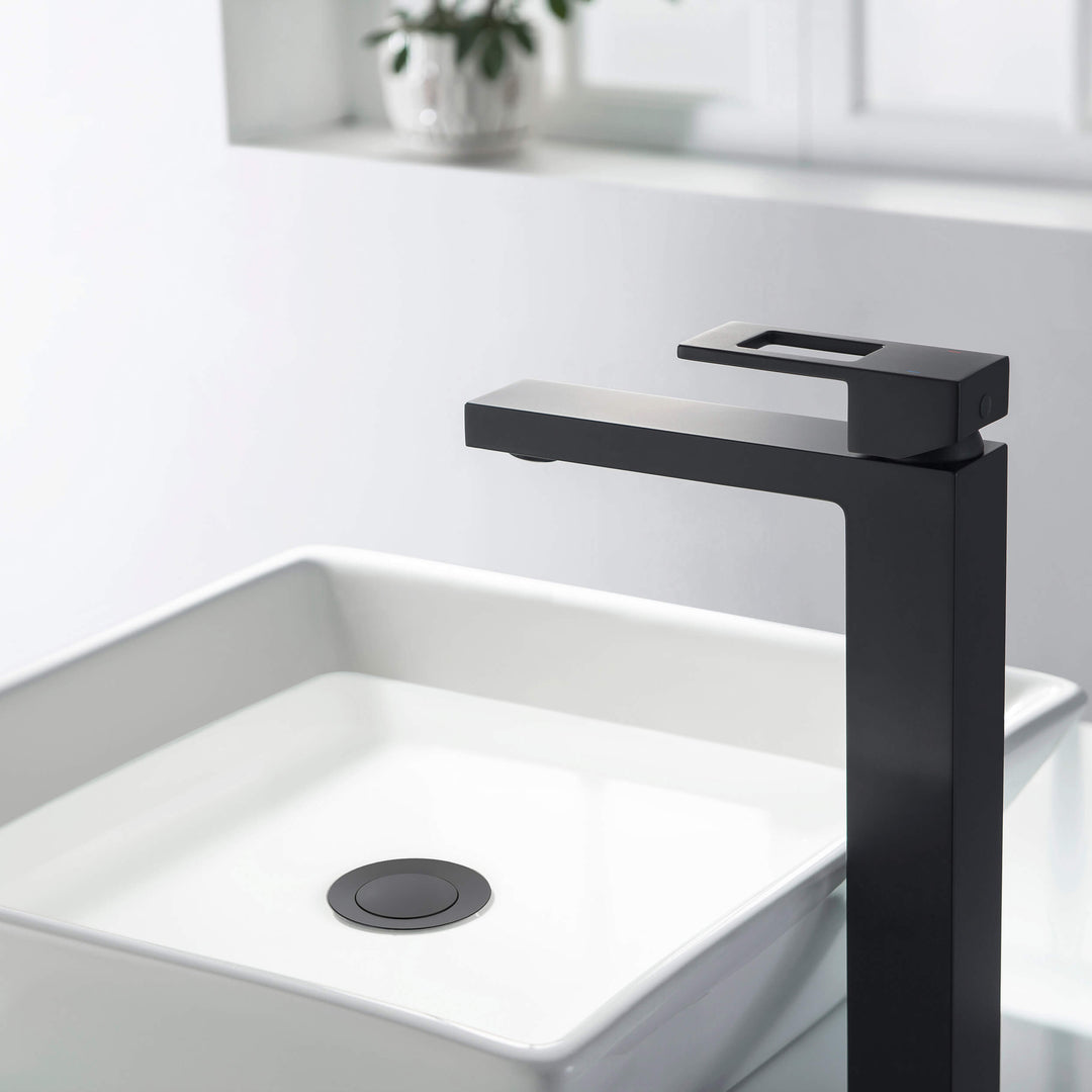 Bathroom Sink Pop-Up Drain Stopper without Overflow