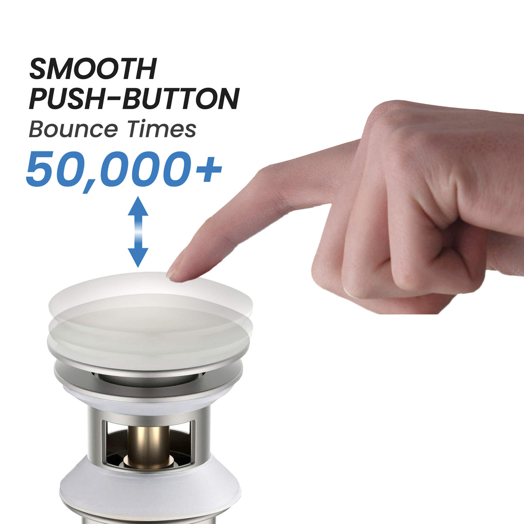 Pop-Up Drain Stopper with Overflow