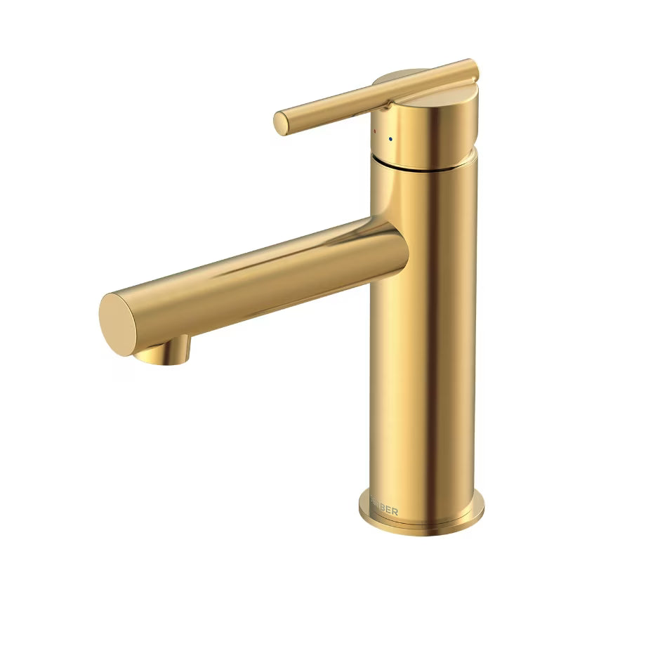 Parma Single Handle Bathroom Faucet Straight Spout Brushed Bronze