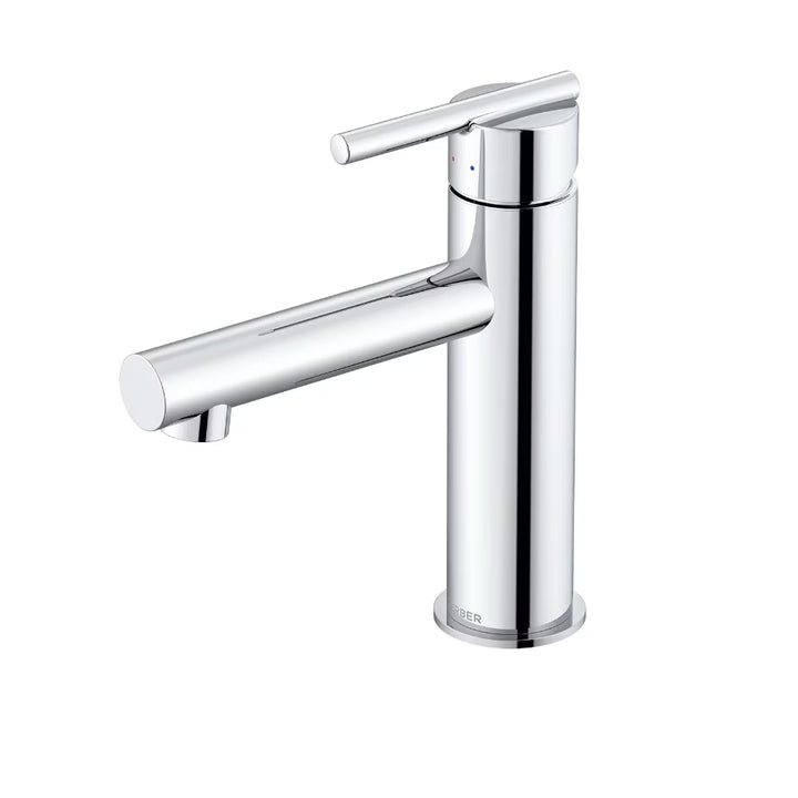 Parma Single Handle Bathroom Faucet Straight Spout Chrome