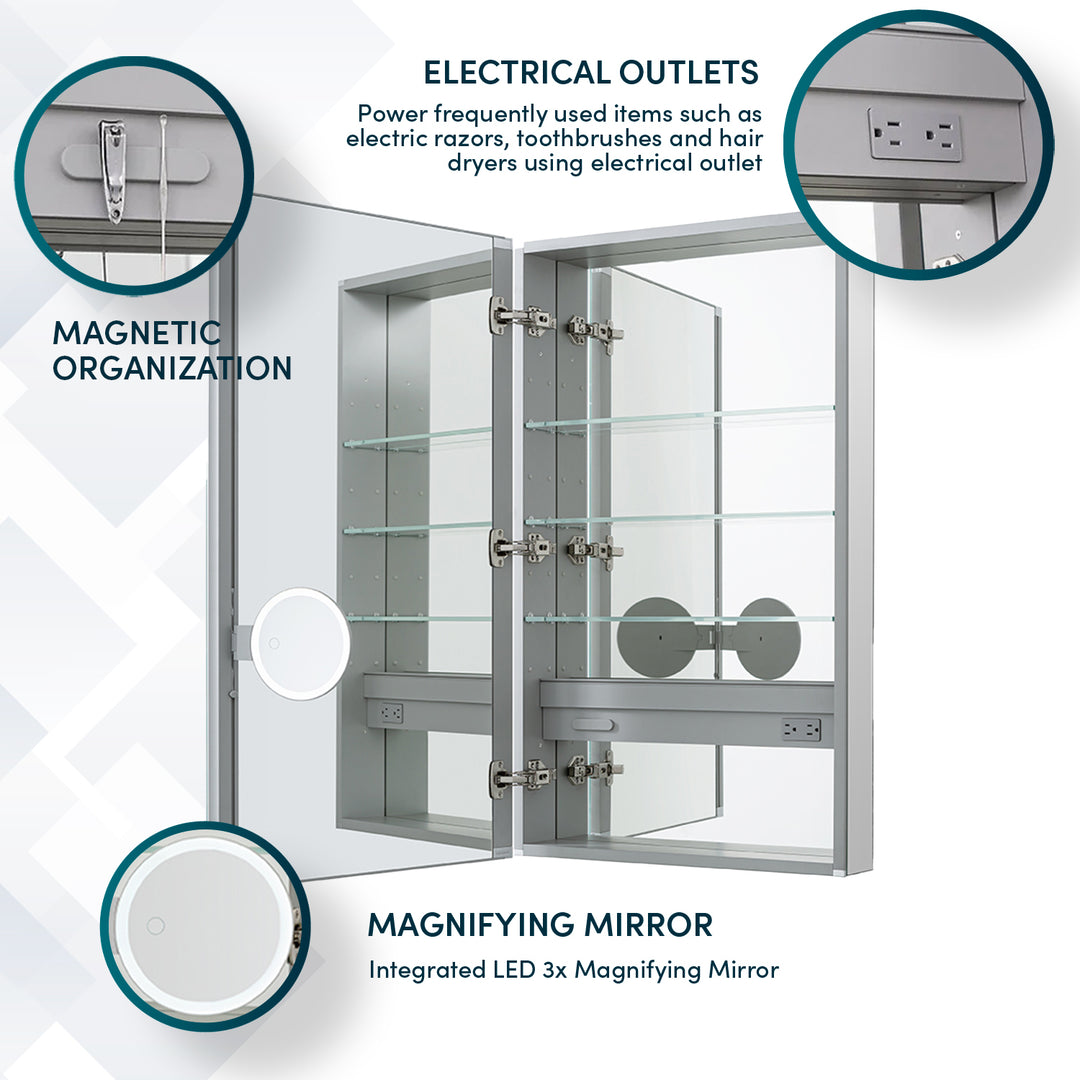 Royale 24" x 36" Left Hinge Medicine Cabinet