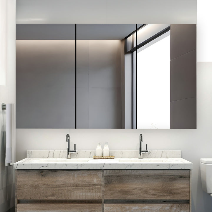 Royale 60" x 30" Triple Door LED Medicine Cabinet