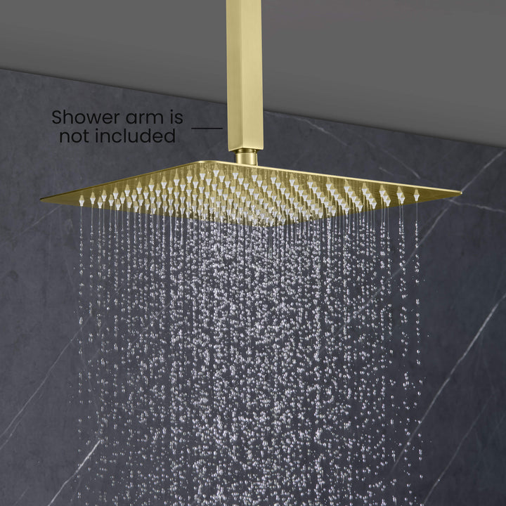 Quadra 12" Ultra-Thin Metal Rain Shower Head