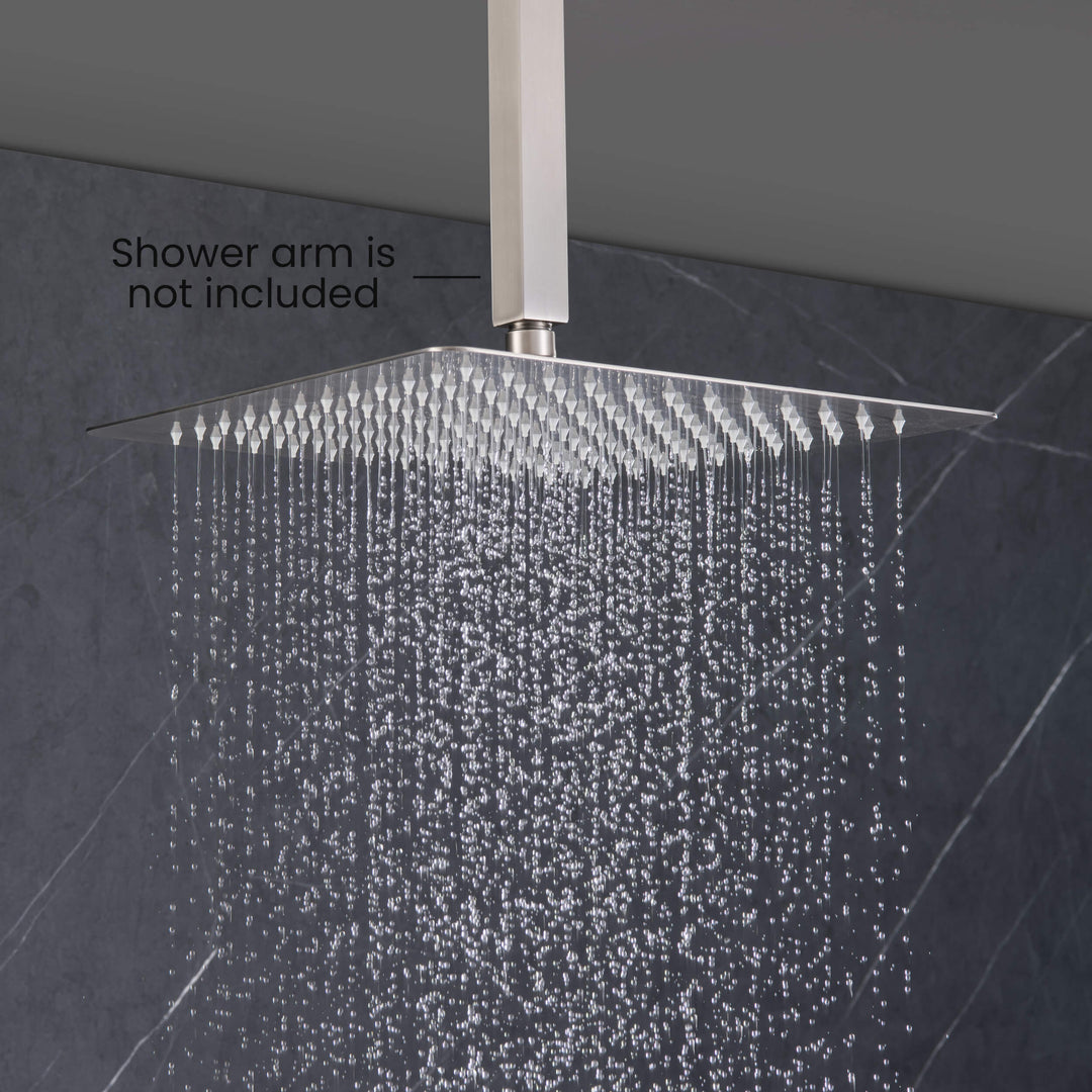Quadra 12" Ultra-Thin Metal Rain Shower Head