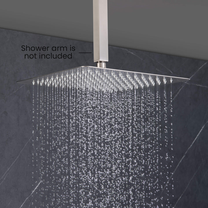 Quadra 12" Ultra-Thin Metal Rain Shower Head