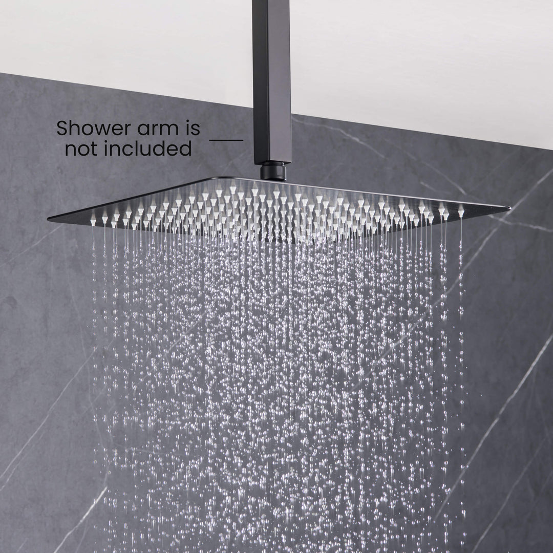 Quadra 12" Ultra-Thin Metal Rain Shower Head