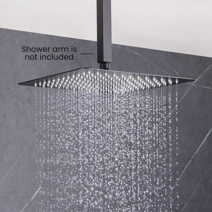Quadra 12" Ultra-Thin Metal Rain Shower Head