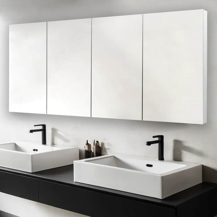 Royale 72" x 36" Four Door LED Medicine Cabinet | ANVE Kitchen &amp; Bath