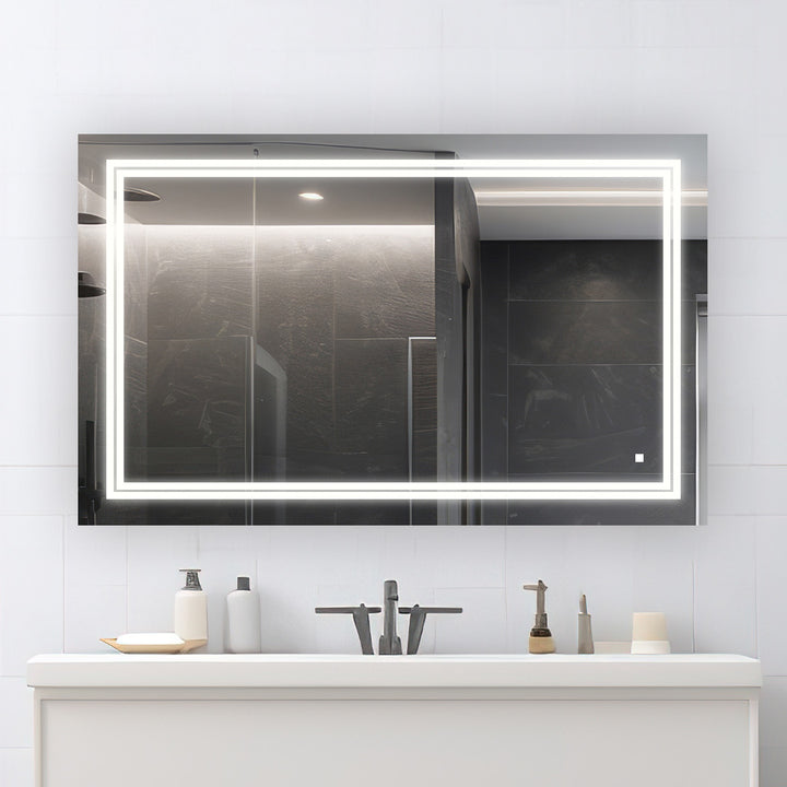 Soho 48" x 30" LED Bathroom Mirror, Anti-Fog
