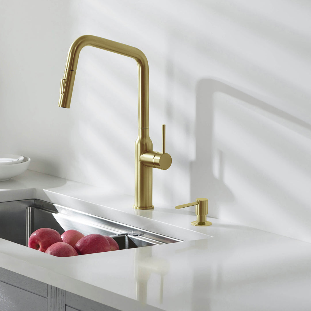 Solid Brass Kitchen Soap Dispenser
