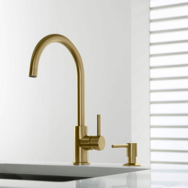 Solid Brass Kitchen Soap Dispenser
