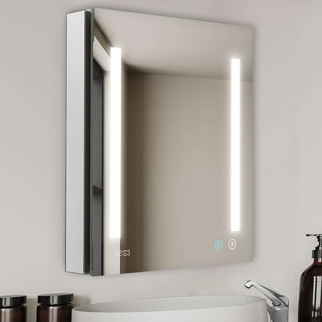 Signature Royale 24" x 30" Left Hinge LED Medicine Cabinet | ANVE Kitchen & Bath