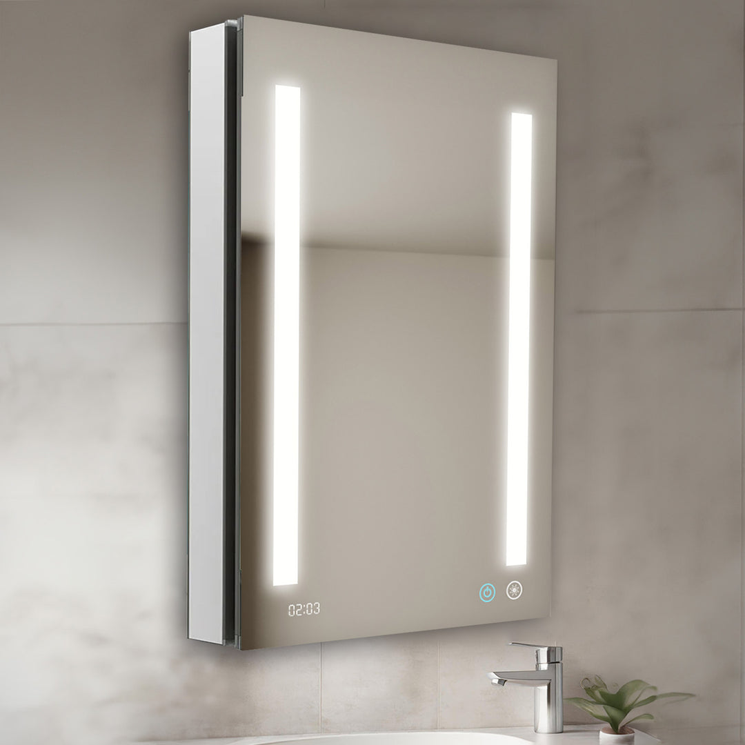 Signature Royale 24" x 40" Left Hinge LED Medicine Cabinet | ANVE Kitchen & Bath