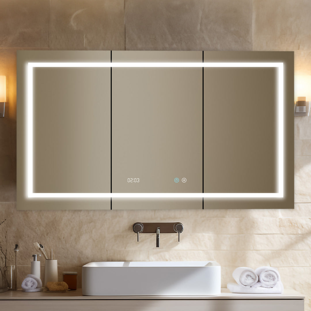 Signature Royale 60" x 30" Triple Door LED Medicine Cabinet
