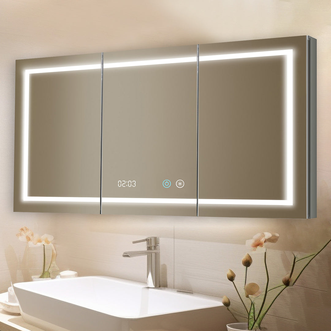 Signature Royale 60" x 30" Triple Door LED Medicine Cabinet