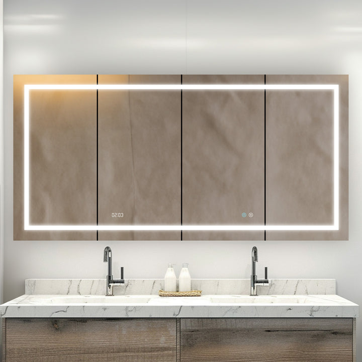 Signature Royale 72" x 36" Four Door LED Medicine Cabinet