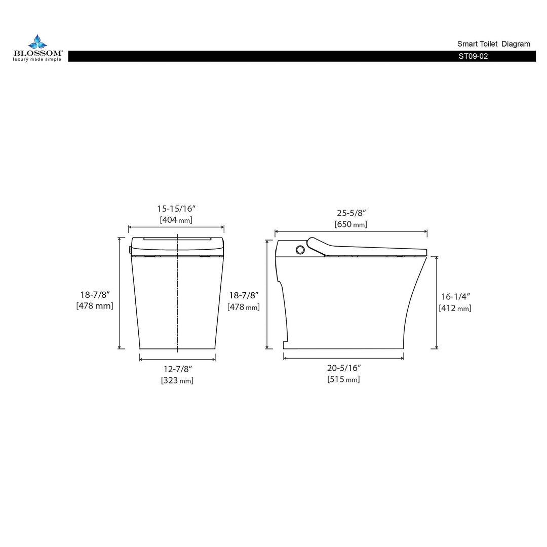 ST09 Smart Toilet with Heated Seat and UV Sterilization in 02