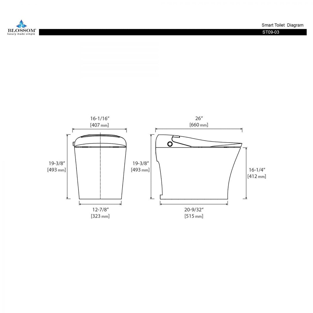 ST09 Smart Toilet with Heated Seat and UV Sterilization in 03
