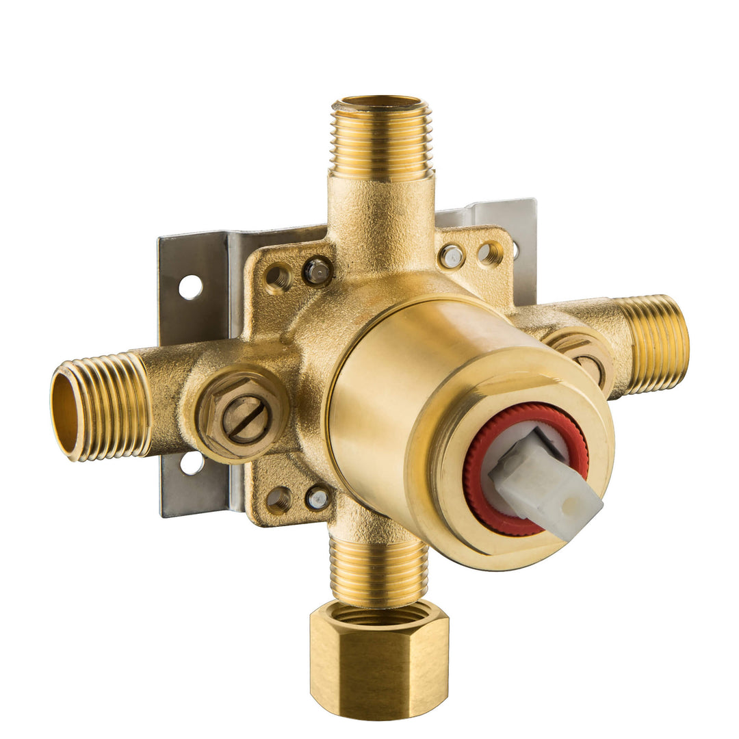 Single-Function Pressure-Balance Shower Rough-In Valve with Cartridge | ANVE Kitchen & Bath