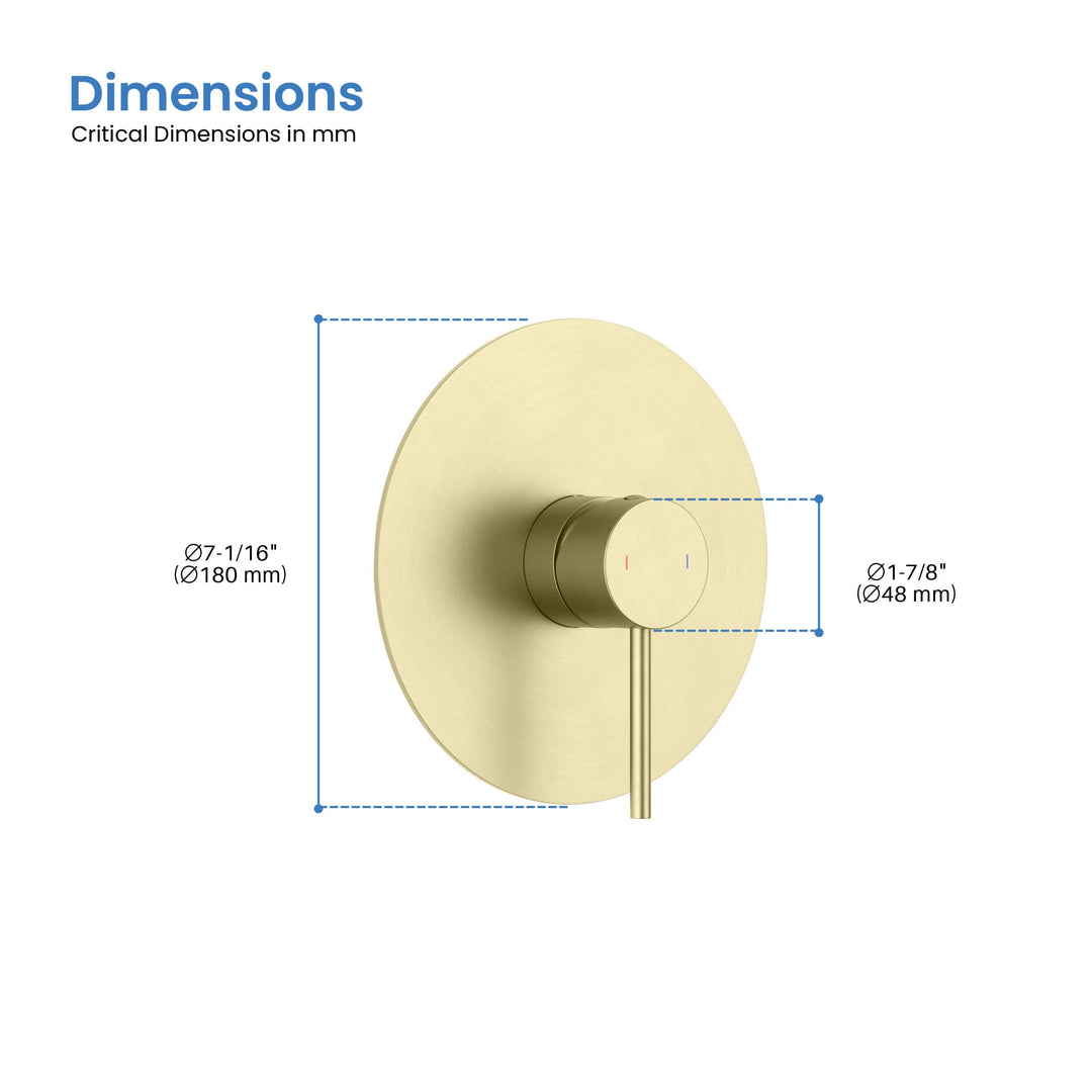Halo Single-Function Rough-In Valve Trim Plate