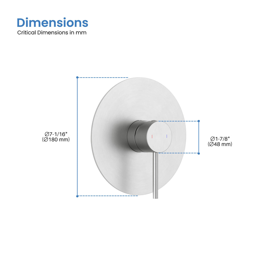 Halo Single-Function Rough-In Valve Trim Plate