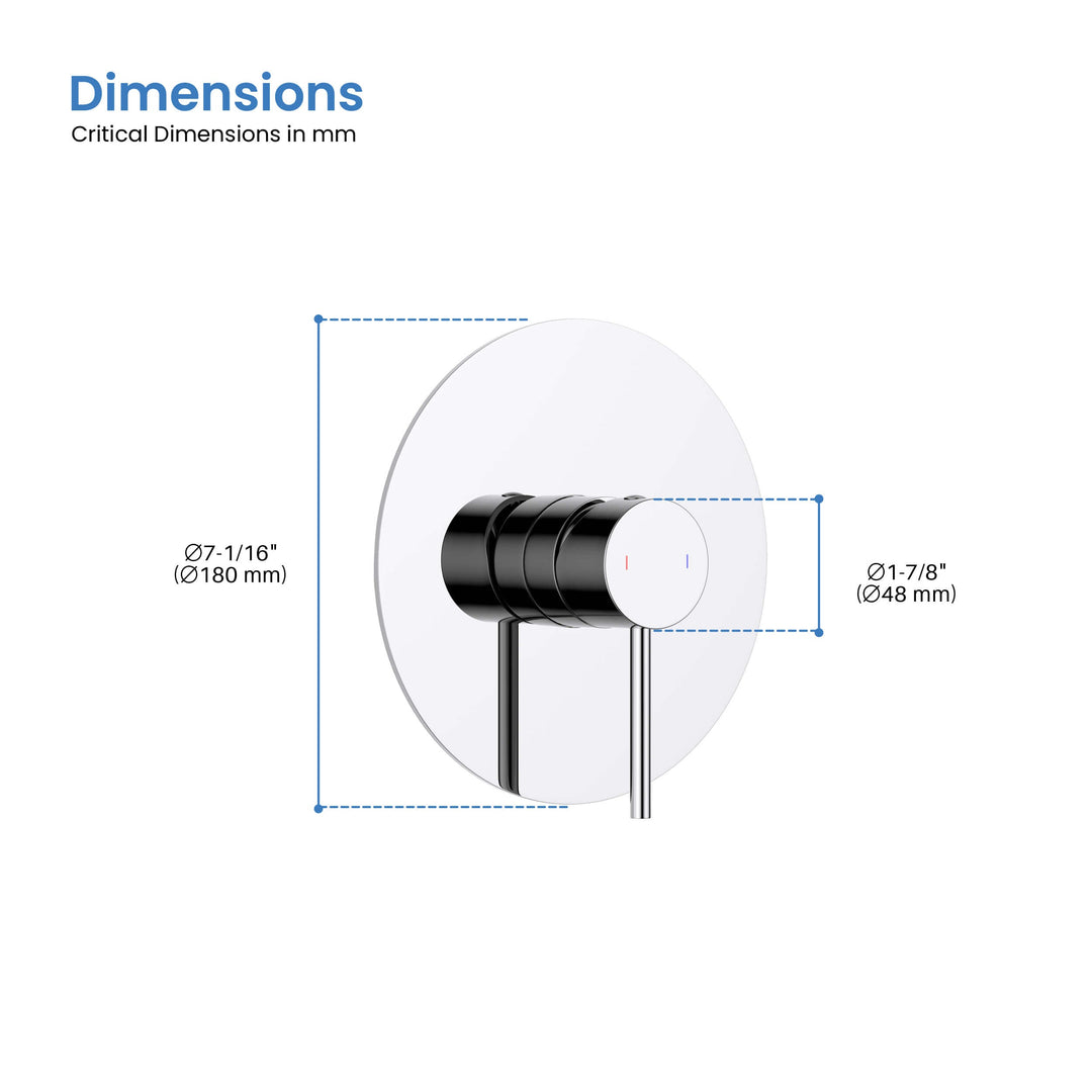 Halo Single-Function Rough-In Valve Trim Plate