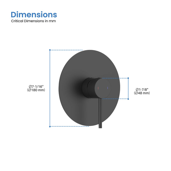 Halo Single-Function Rough-In Valve Trim Plate