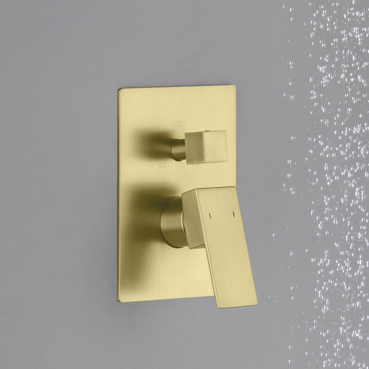 Quadro 3-Function Rough-In Valve Trim Plate
