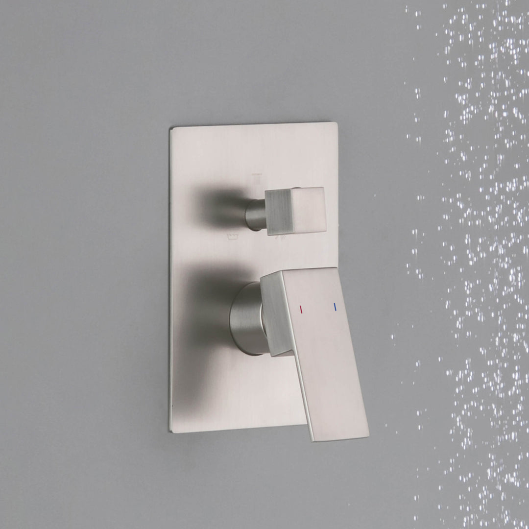 Quadro 3-Function Rough-In Valve Trim Plate