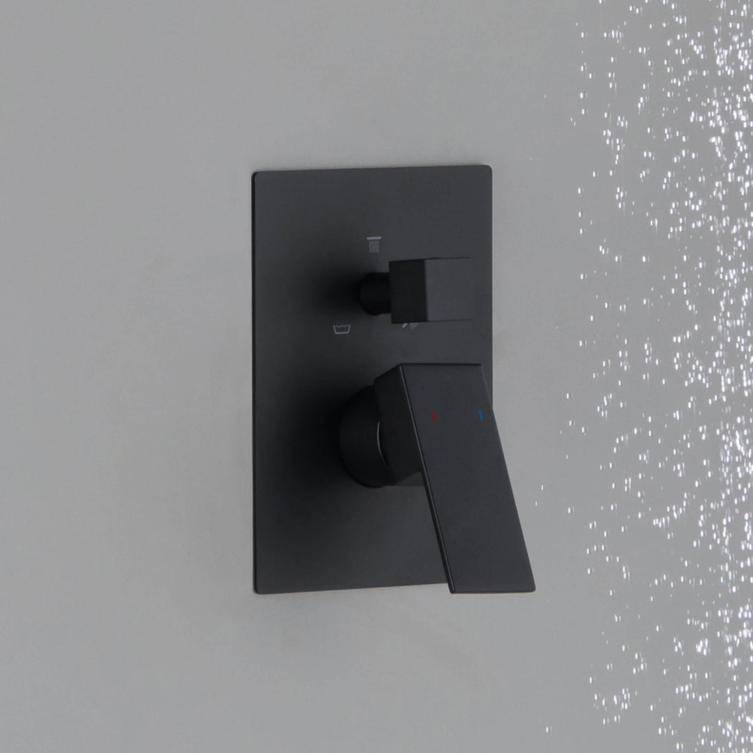 Quadro 3-Function Rough-In Valve Trim Plate
